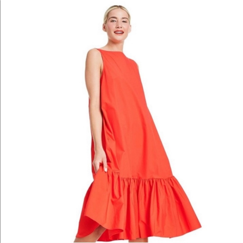 Sleeveless ruffle shift dress - Christopher John Rogers for Target. Red, S
